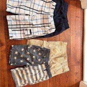 Stylish Boys' Shorts Set - Plaid, Navy, Stars, Khaki